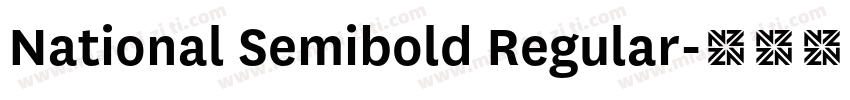 National Semibold Regular字体转换